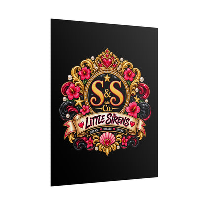 Rolled Poster — Little Sirens Decorative Crest Art Print