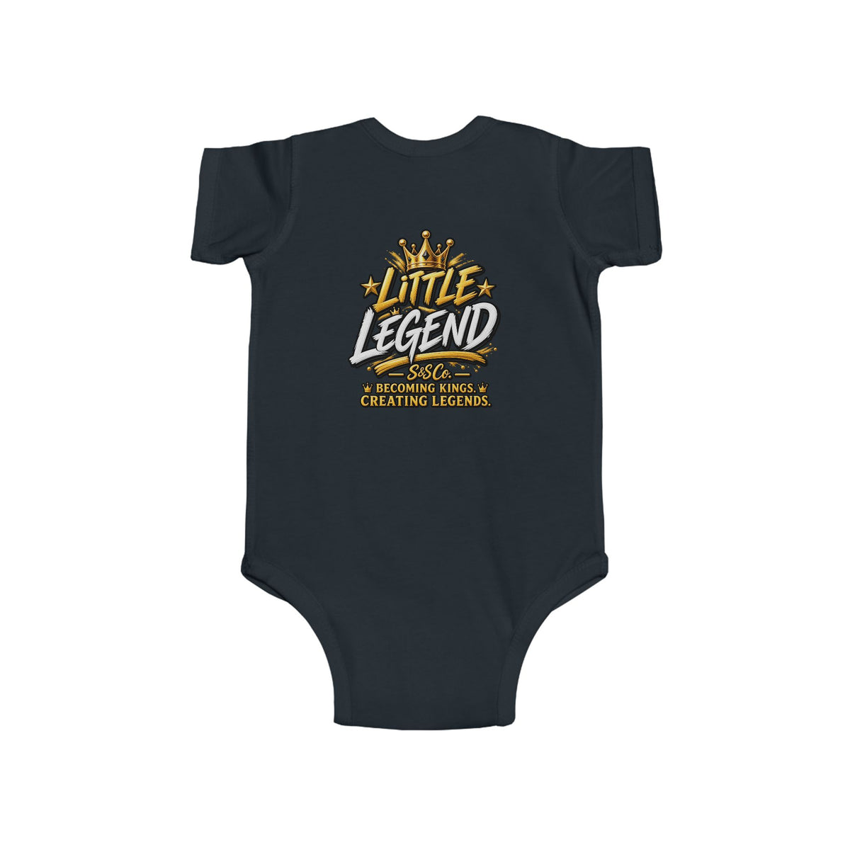 "Little Legend" Crowned Graphic – Newborn Infant Onesie