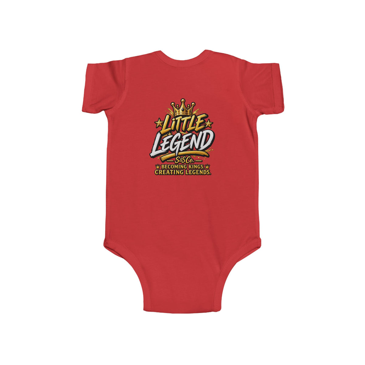 "Little Legend" Crowned Graphic – Newborn Infant Onesie