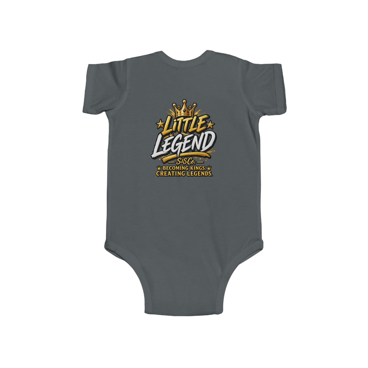 "Little Legend" Crowned Graphic – Newborn Infant Onesie