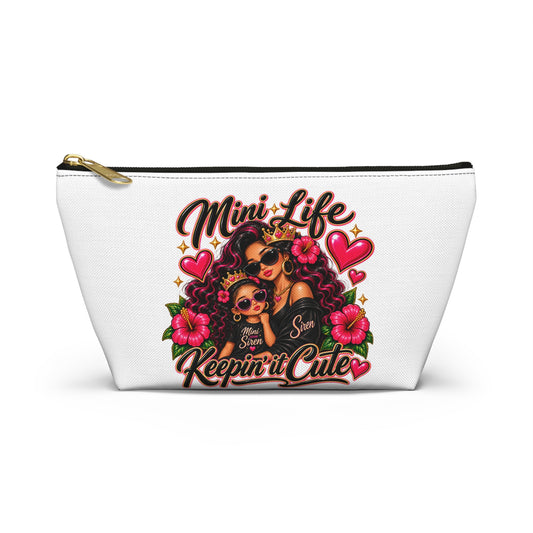 "Mini Life Keepin' it Cute" Cosmetic Bag (Mother & Daughter)
