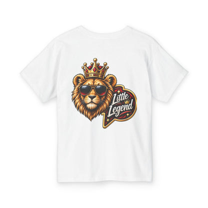 Kids 'Little Legend' Lion Tee – Crowned King Graphic Youth Shirt