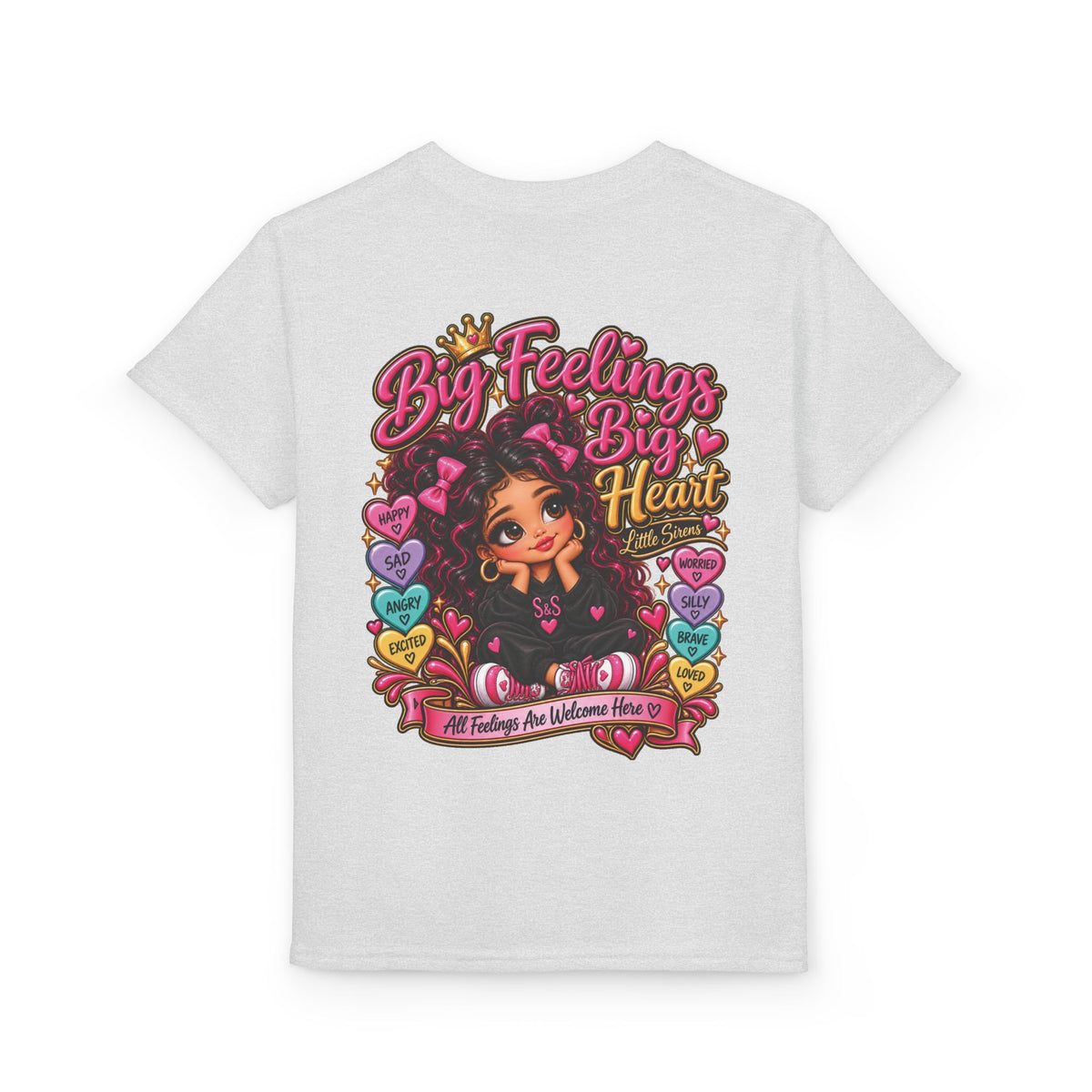 "Big Feelings Big Heart" Little Siren Graphic Tee
