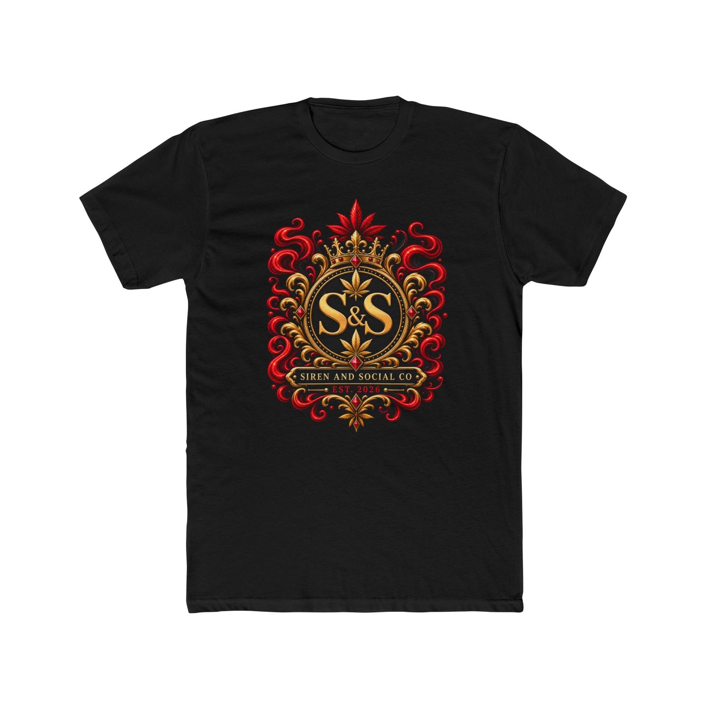 S&S Ornate Crest Tee — Vintage Heraldic Logo T-Shirt