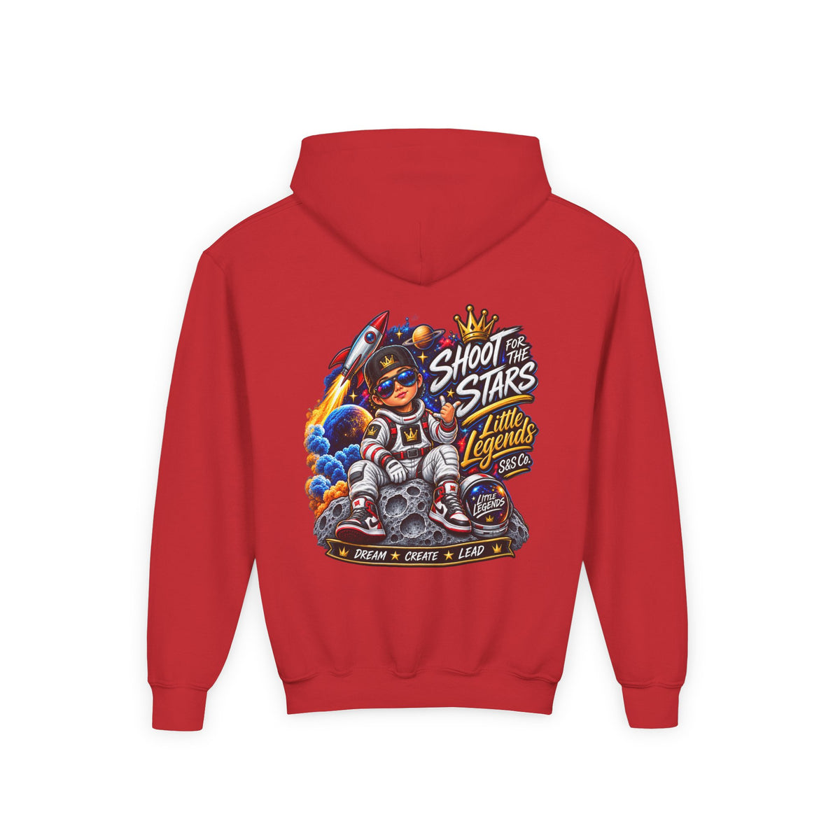 'Shoot for the Stars' Little Legends Graphic Hooded Sweatshirt