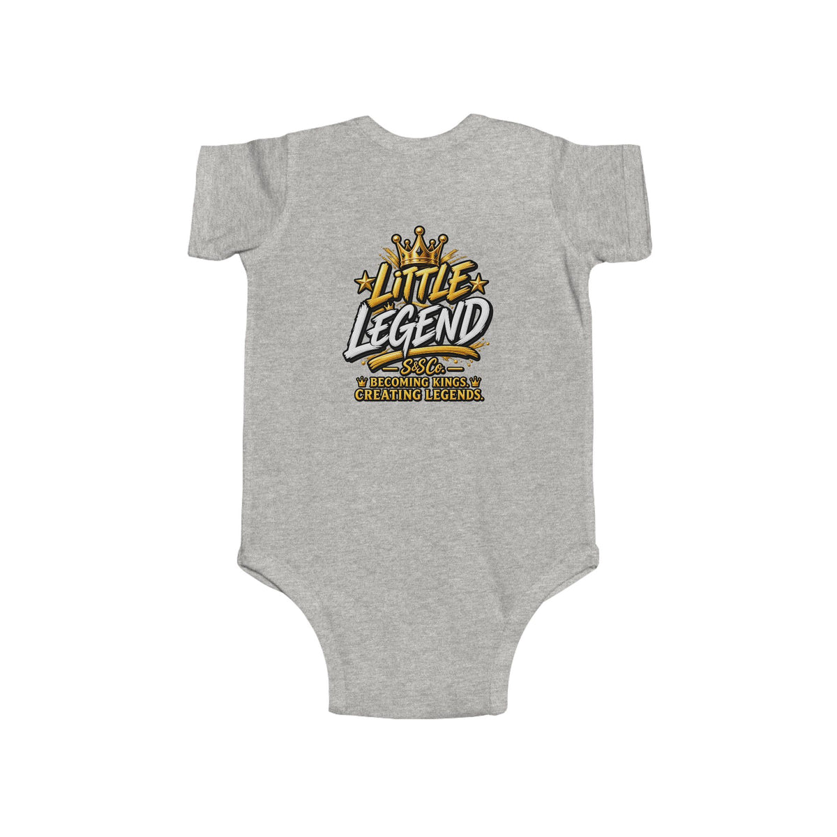 "Little Legend" Crowned Graphic – Newborn Infant Onesie