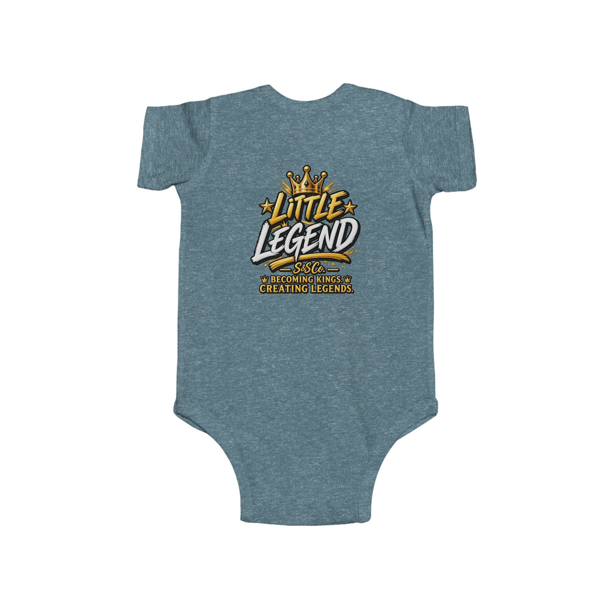 "Little Legend" Crowned Graphic – Newborn Infant Onesie