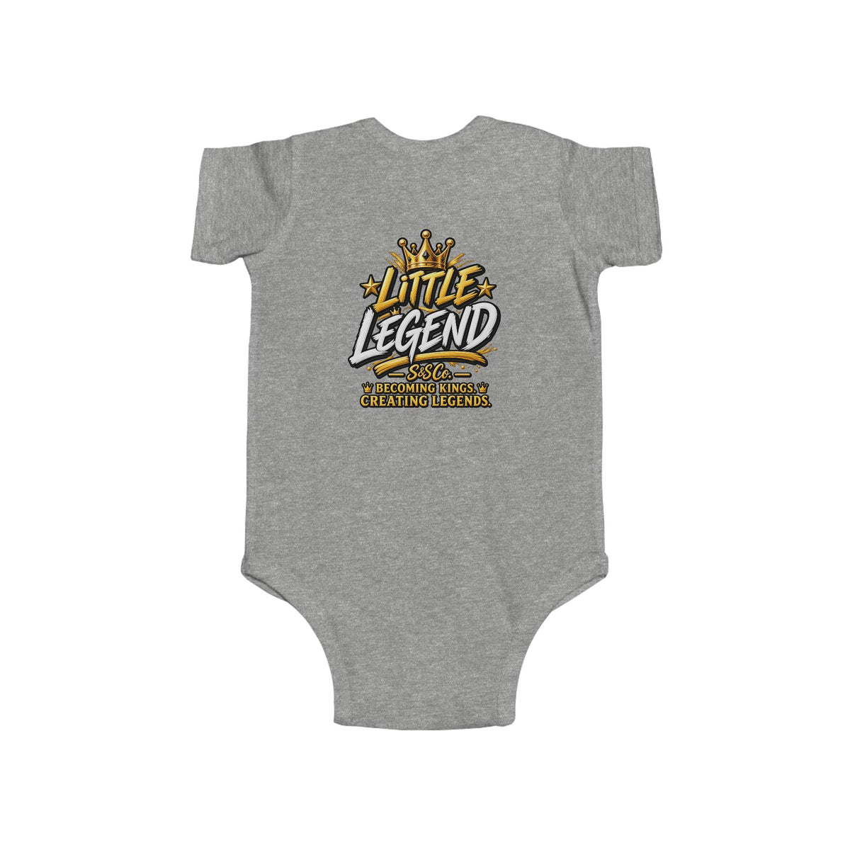 "Little Legend" Crowned Graphic – Newborn Infant Onesie