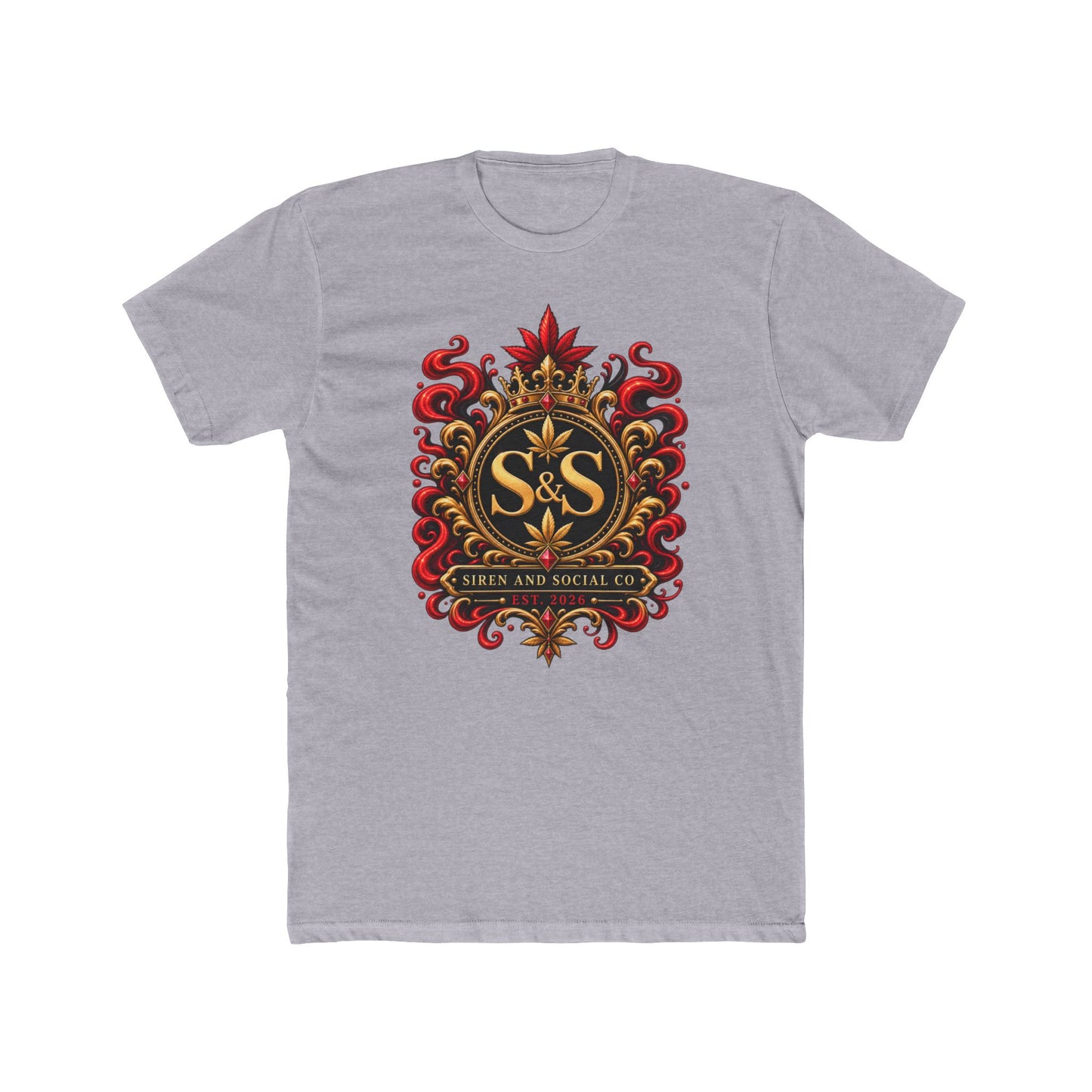 S&S Ornate Crest Tee — Vintage Heraldic Logo T-Shirt