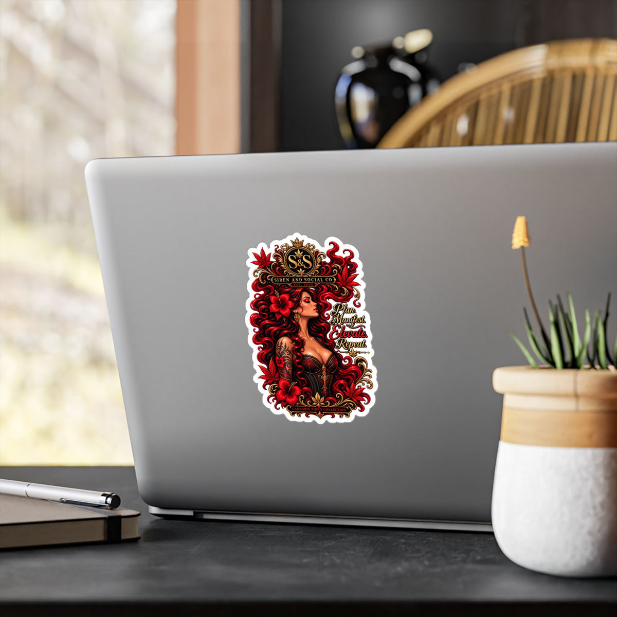 Kiss-Cut Vinyl Decal — Siren Cannabis collection with Logo