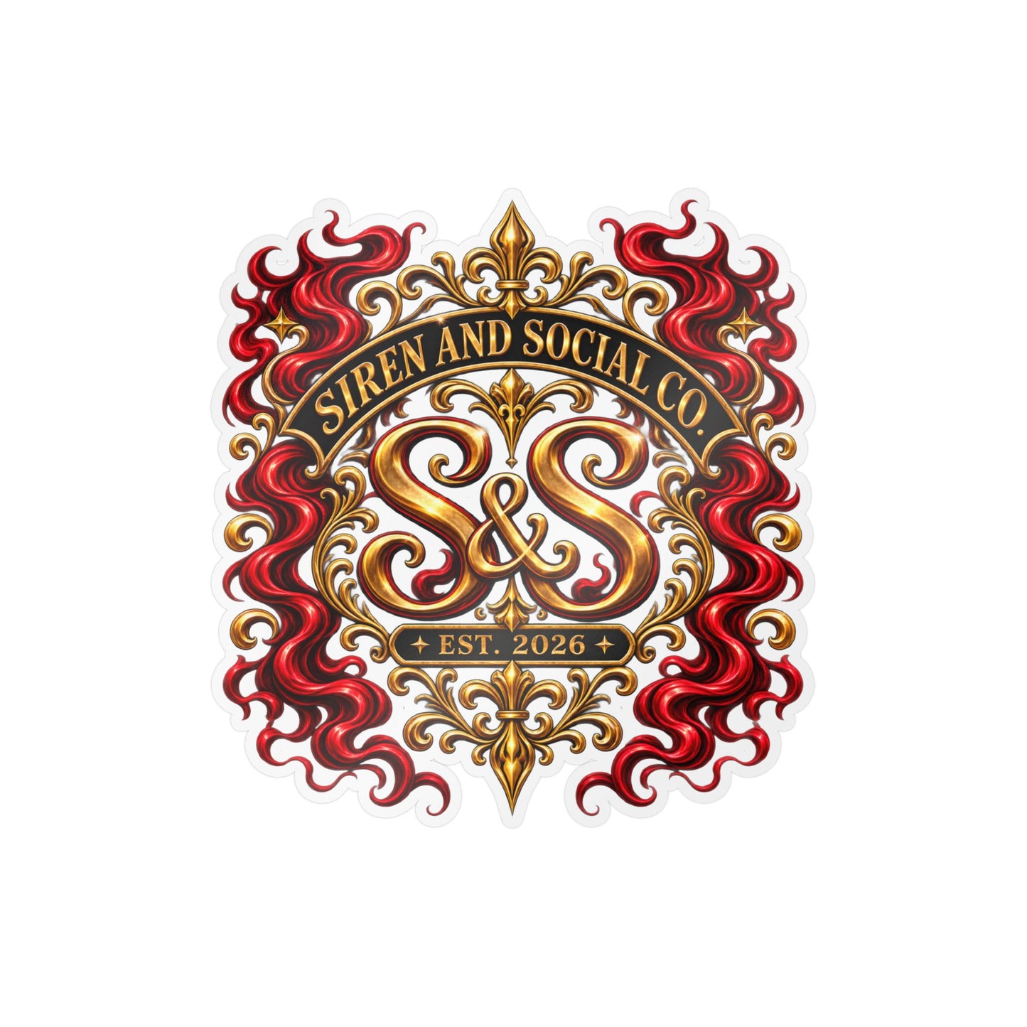 Siren and Social Co Logo Kiss-Cut Vinyl Decals