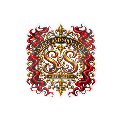Siren and Social Co Logo Kiss-Cut Vinyl Decals