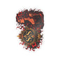 Gothic Siren Crest Sticker — Kiss-Cut Vinyl Decal