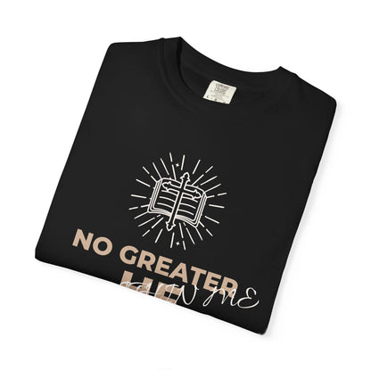 Prayer Scripture T-Shirt — "No Greater Is He Who Pray" Christian Faith Tee