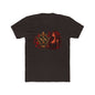 Gothic Siren Graphic Tee — Red Rose Woman Crest T‑Shirt
