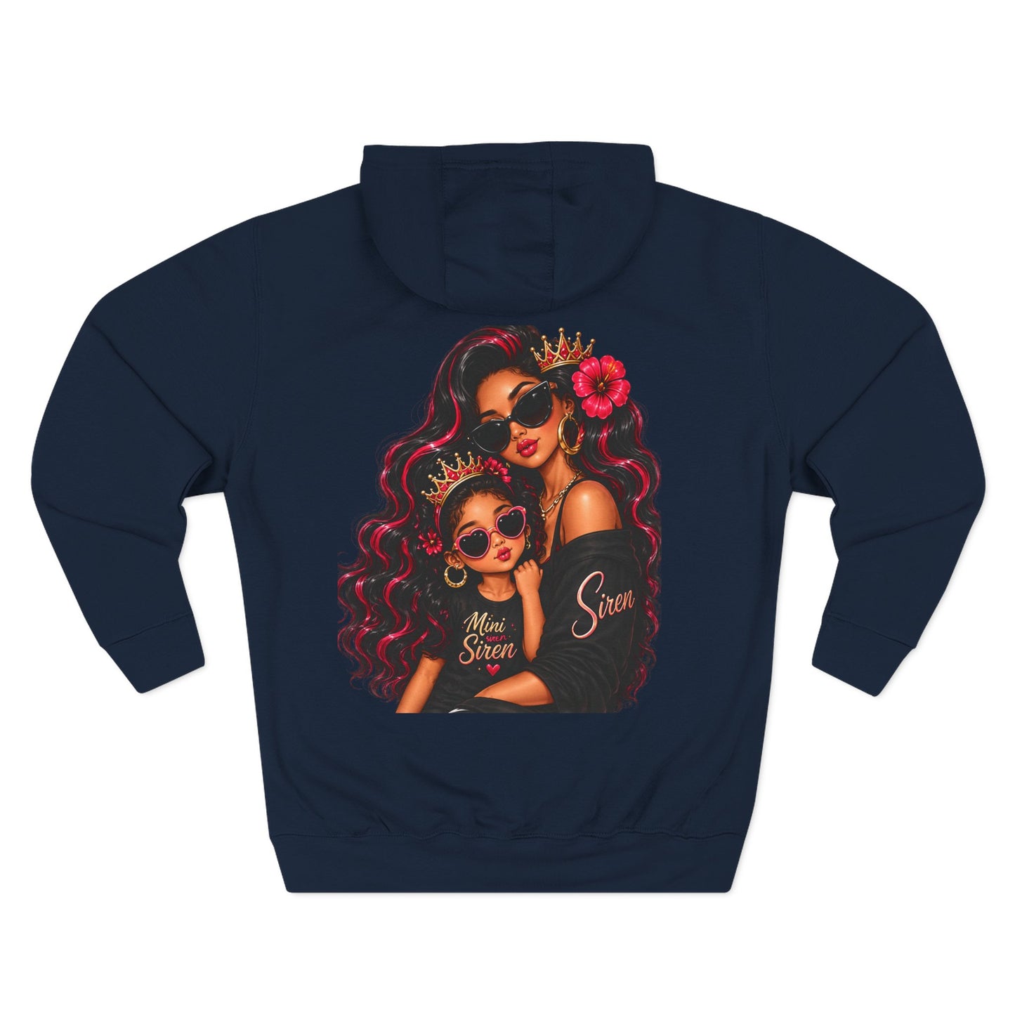 Mom and Mini Sirens Hoodie — Matching Mother-Daughter Graphic Pullover