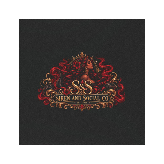 Car Magnet — Siren and Social Co. Logo Emblem (Red Siren Crest)