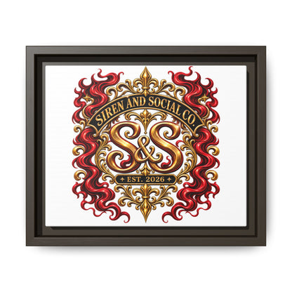 Siren & Social Co. Emblem Matte Canvas (Framed)