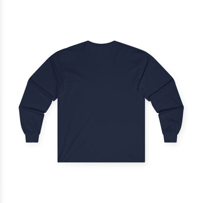 Heraldic Crest Long Sleeve Tee — 'Skin and Skull Co.' Gothic Emblem