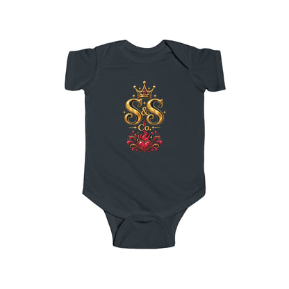 Crowned "S&SCo" Crest  Baby Bodysuit — Infant One-Piece
