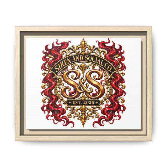 Siren & Social Co. Emblem Matte Canvas (Framed)