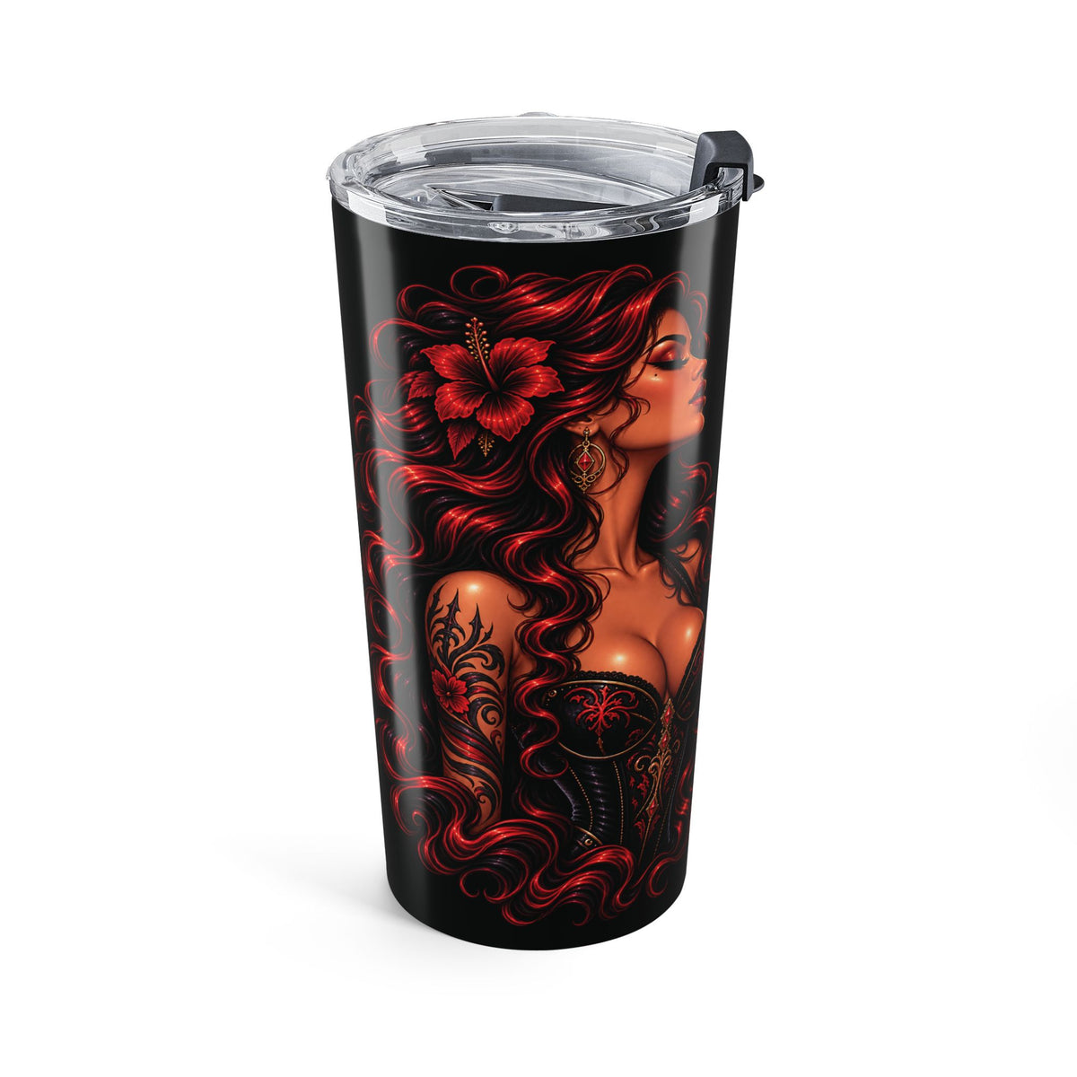 20oz Stainless Tumbler with Fiery S&SCo. logo Design
