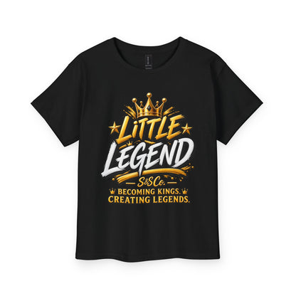 Youth Tee — “Little Legend” Crown Baseball Design (Becoming Kings, Creating Legends)