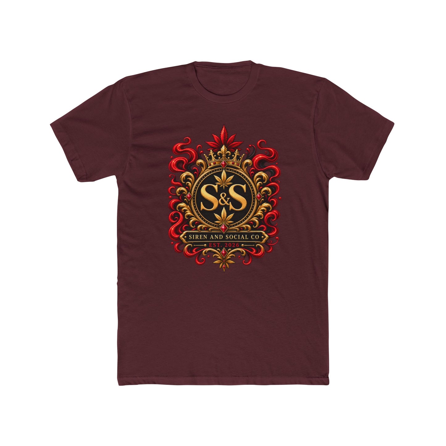 S&S Ornate Crest Tee — Vintage Heraldic Logo T-Shirt