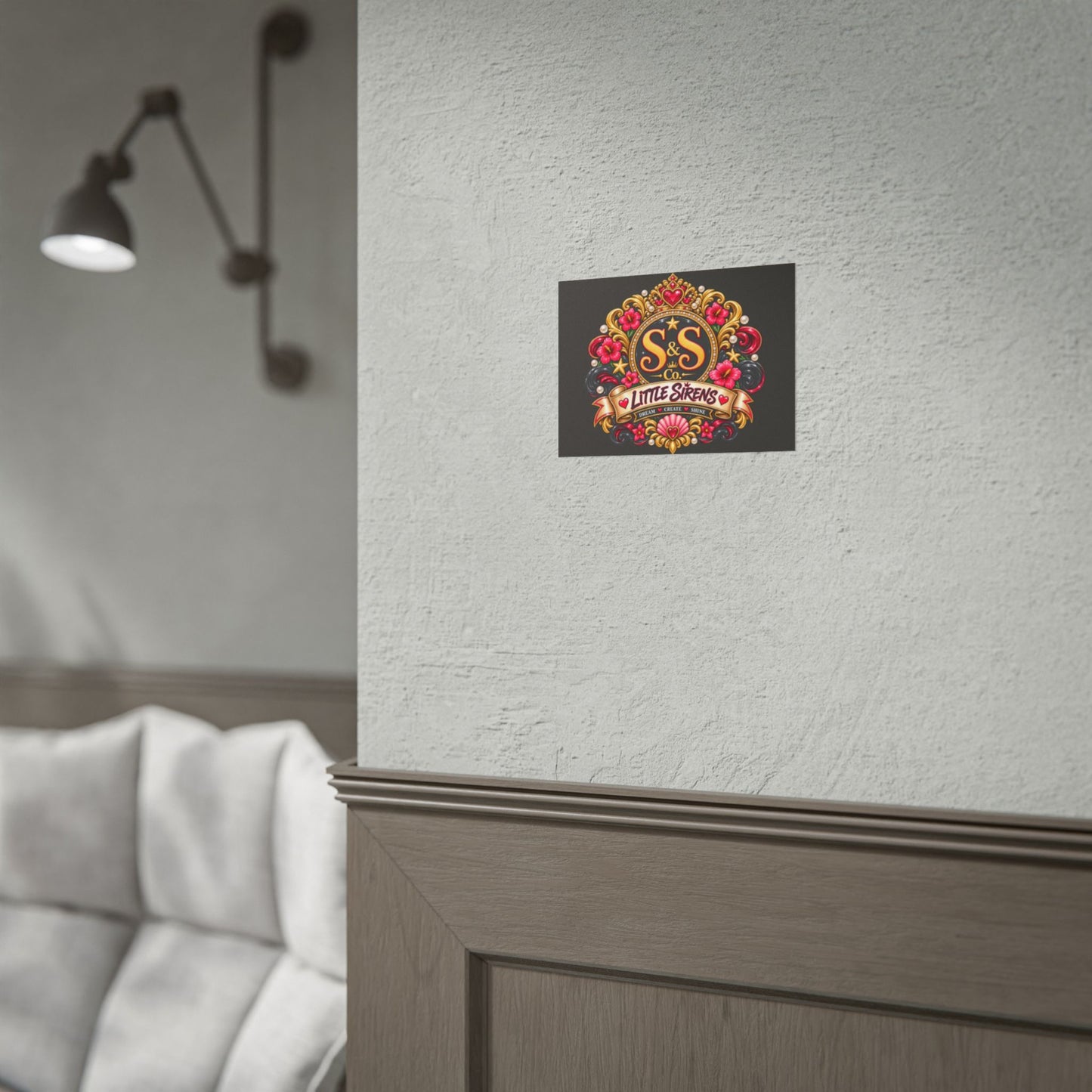 Rolled Poster — Little Sirens Decorative Crest Art Print