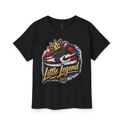 Little Legend Kids Tee – Crowned Sneaker Graphic Youth T-Shirt