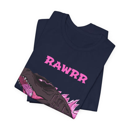 Rawrr Pink Godzilla T‑Shirt — Cute Monster Dino Tee