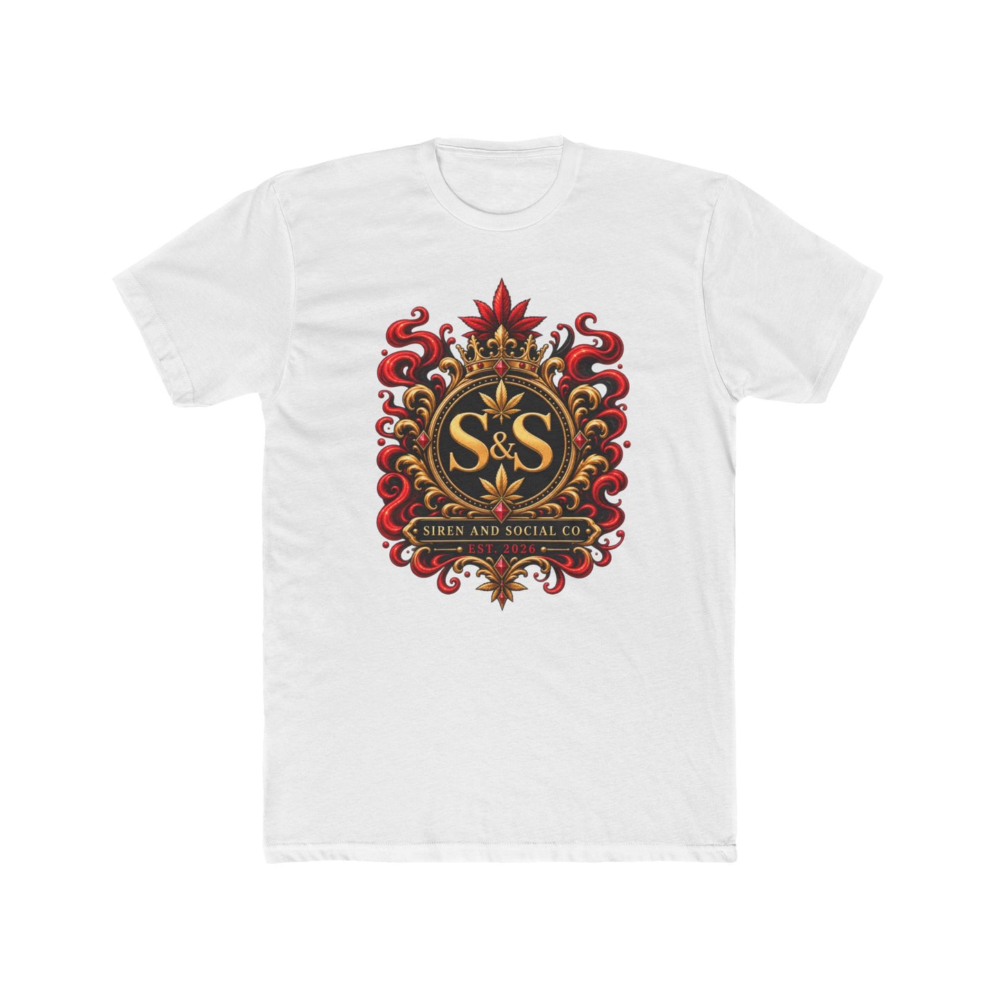 S&S Ornate Crest Tee — Vintage Heraldic Logo T-Shirt