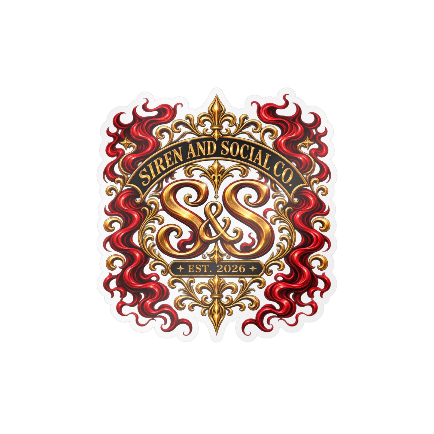 Siren and Social Co Logo Kiss-Cut Vinyl Decals