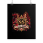 Little Sirens Rolled Poster — Vintage Mermaid Crest Wall Art