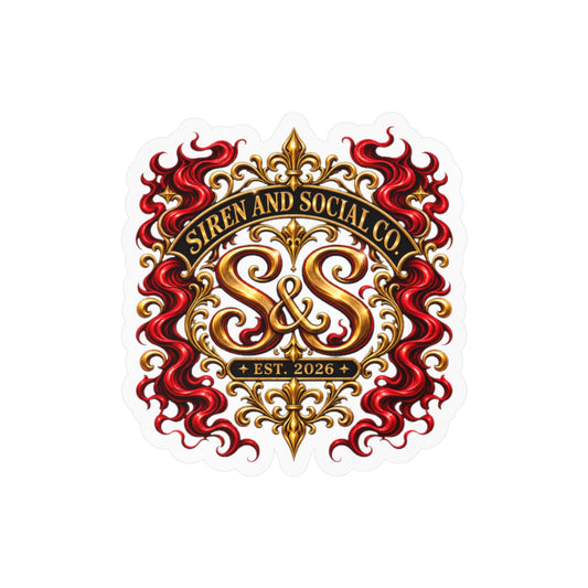 Siren and Social Co Logo Kiss-Cut Vinyl Decals