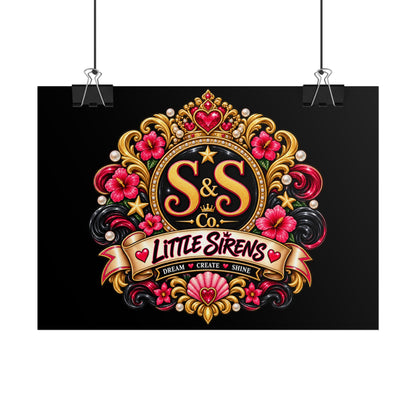 Rolled Poster — Little Sirens Decorative Crest Art Print