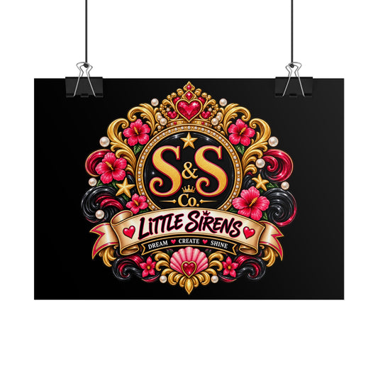 Rolled Poster — Little Sirens Decorative Crest Art Print