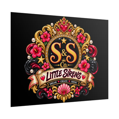 Rolled Poster — Little Sirens Decorative Crest Art Print