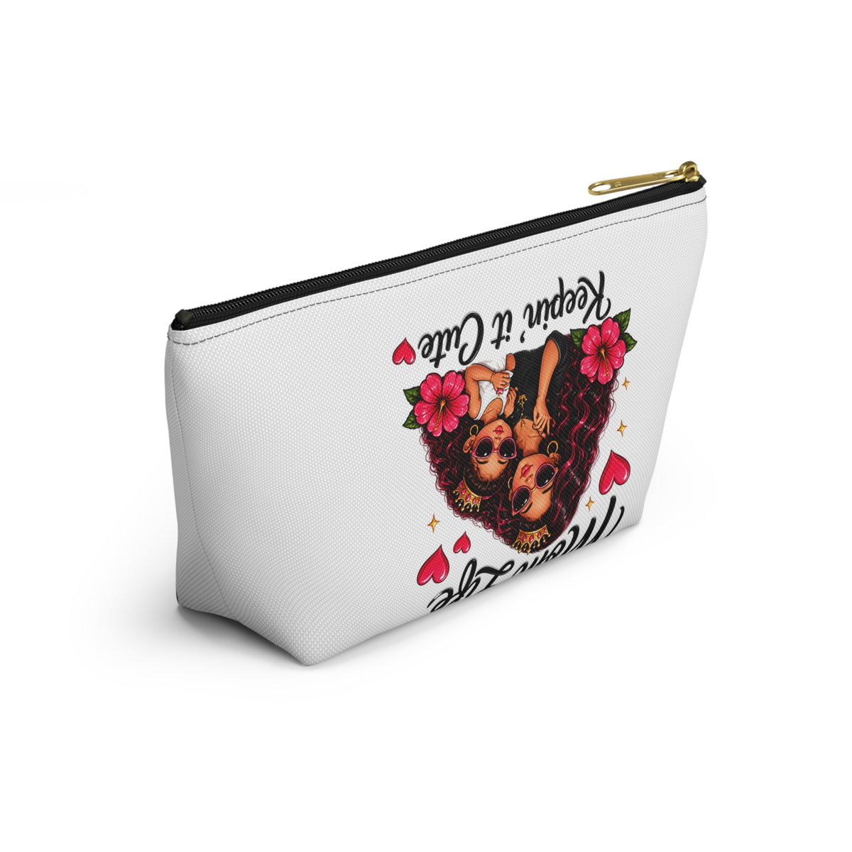 "Mom Life Keepin' It Cute" Cosmetic Bag