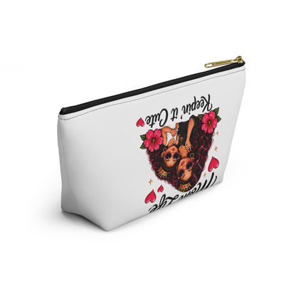 "Mom Life Keepin' It Cute" Cosmetic Bag