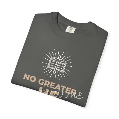Prayer Scripture T-Shirt — "No Greater Is He Who Pray" Christian Faith Tee