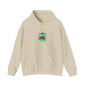 Money Monster Hoodie — Cute Green Creature Throwing Cash Graphic Sweatshirt