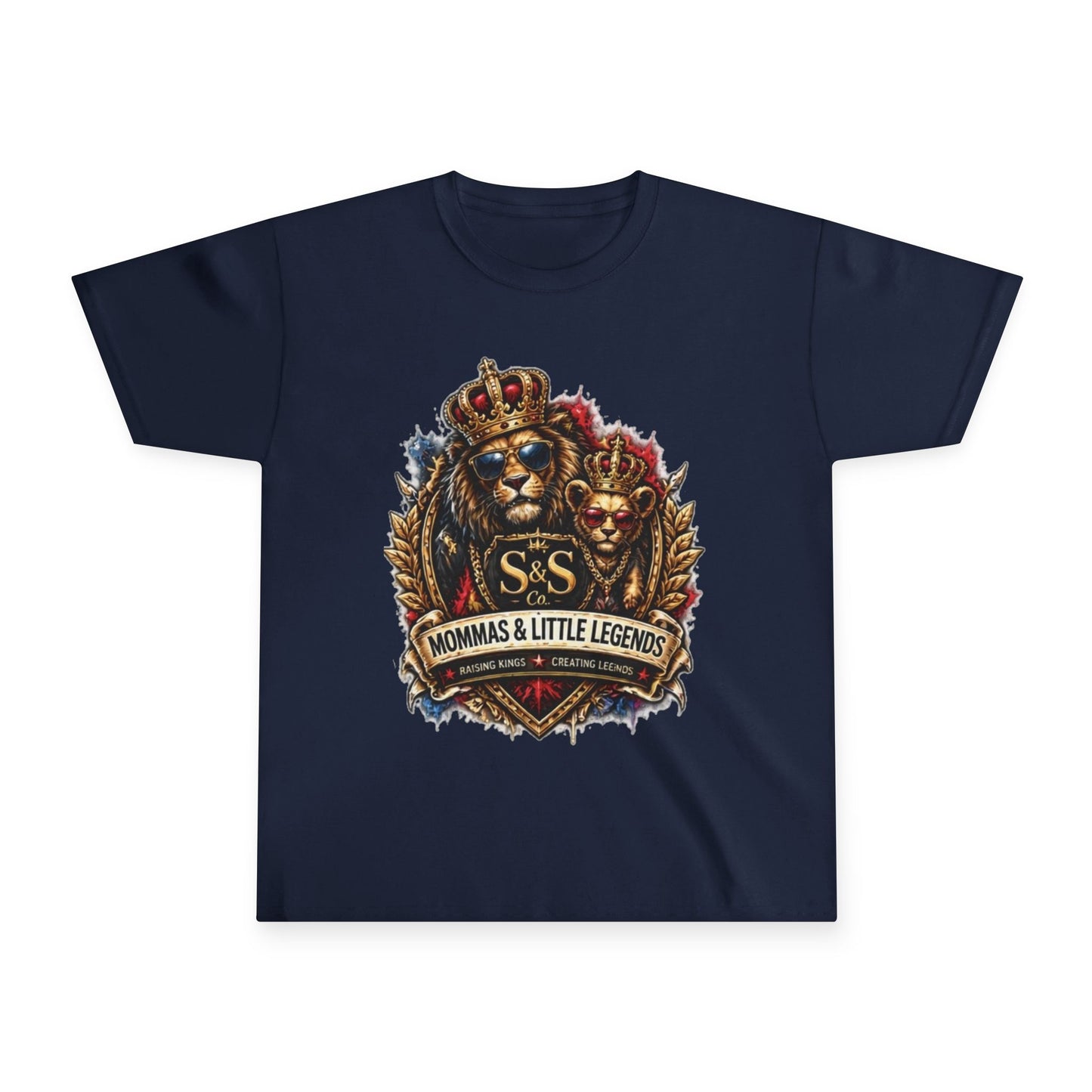 Youth Tee — “Mommas & Little Legends” Lion Crest Kids T‑Shirt