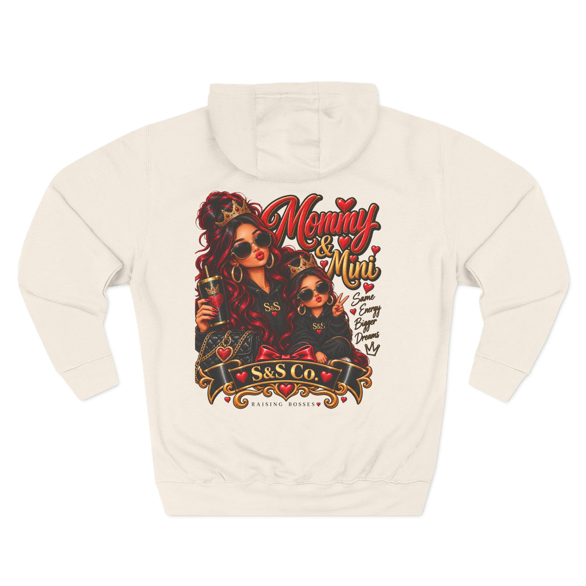 Mom and Mini Sirens Hoodie — Matching Mother-Daughter Graphic Pullover