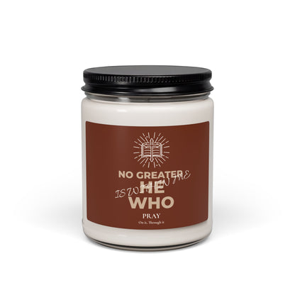 Candle — "No Greater He Who" 9oz Scented Soy Candle