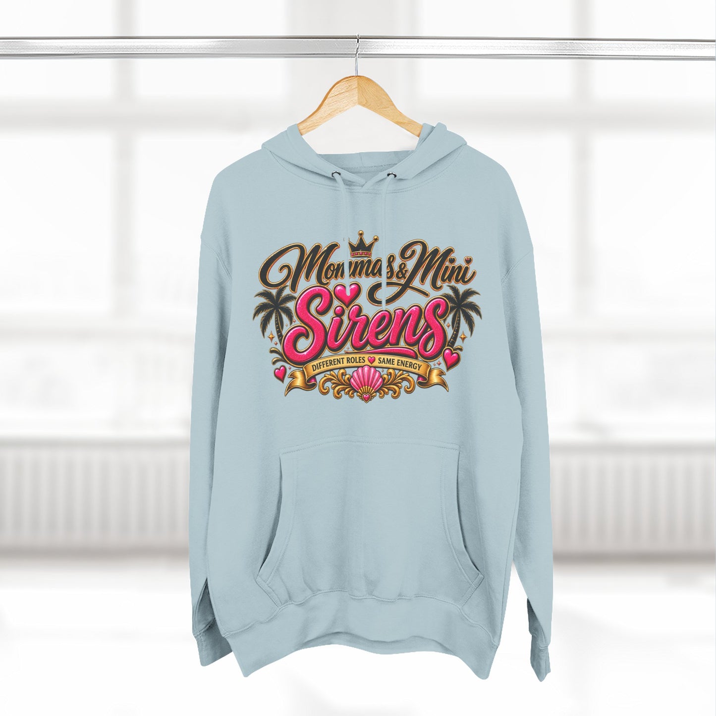 Mom and Mini Sirens Hoodie — Matching Mother-Daughter Graphic Pullover