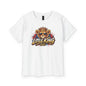 Youth Tee — "Little King" Lion Crown Kids Graphic Shirt