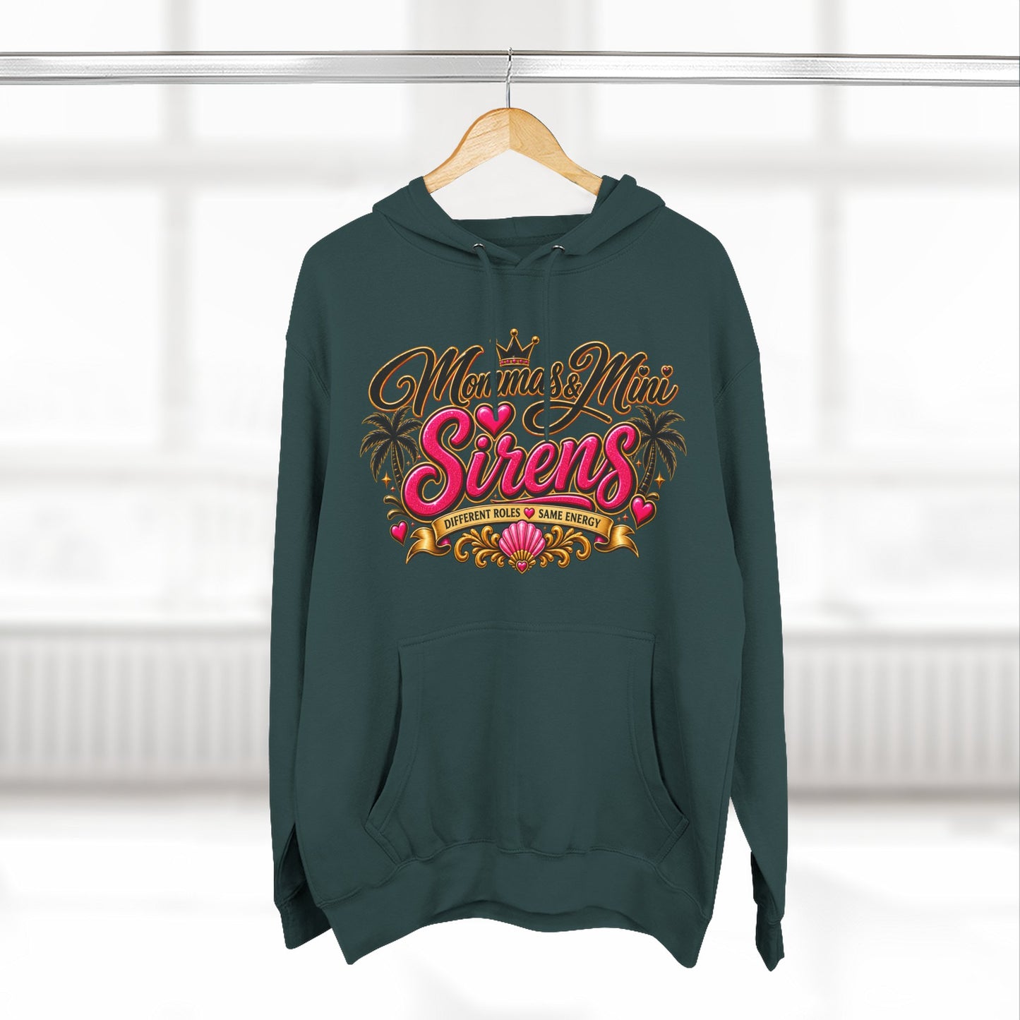 Mom and Mini Sirens Hoodie — Matching Mother-Daughter Graphic Pullover