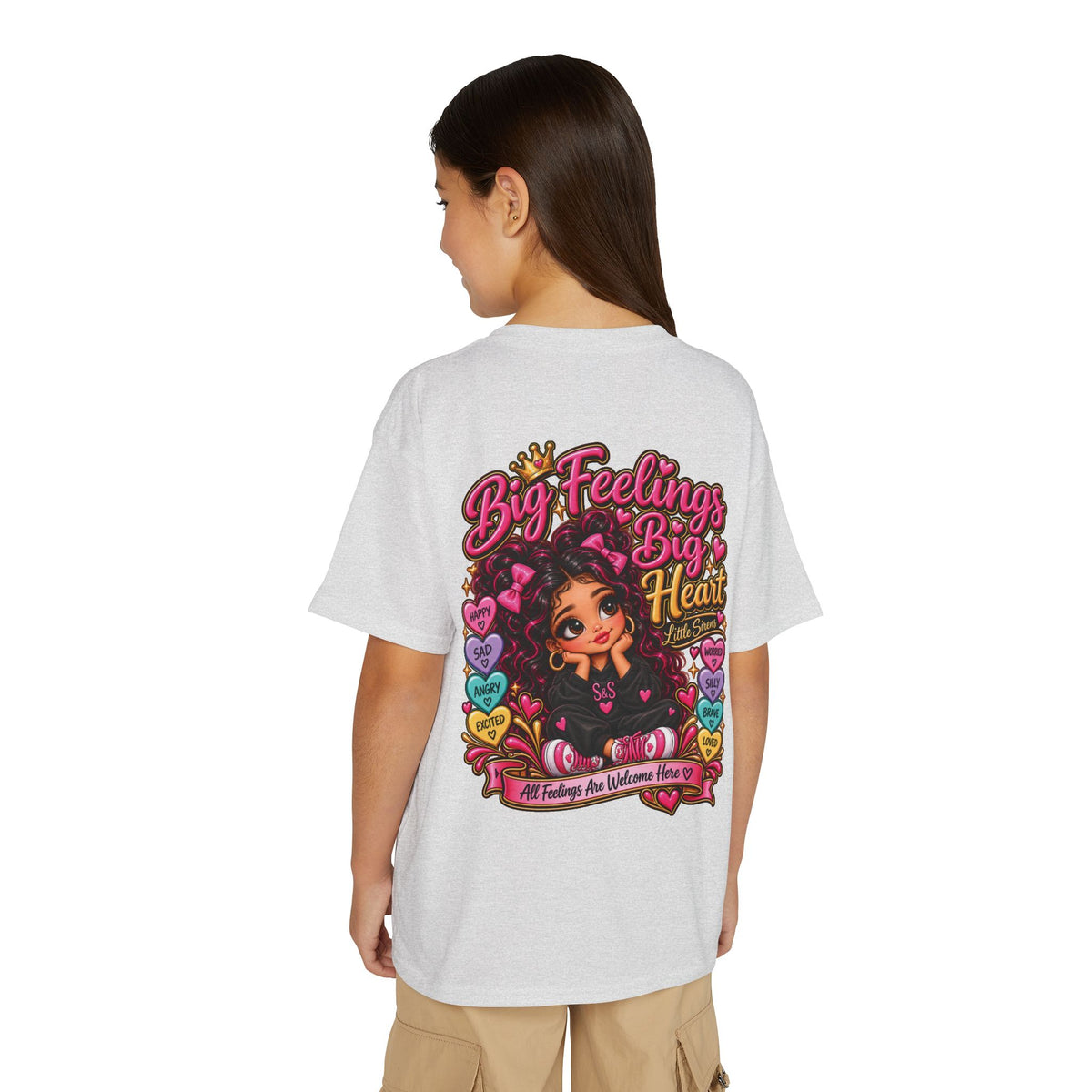 "Big Feelings Big Heart" Little Siren Graphic Tee