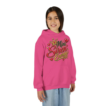 Youth Hoodie — "Mini Siren Energy" Graphic Pullover (Momma’s Mini Sirens)